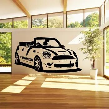 

G151 MINI COOPER CONVERTABLE Vinyl Wall Art car sticker room decal Living room bedroom wall art decoration