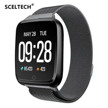 SCELTECH Y7 длительное время ожидания умные часы кровяное давление кислород Smartwatch водонепроницаемый BT4.0 монитор сердечного ритма для IOS Android