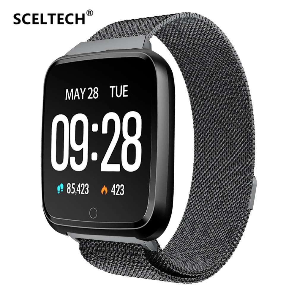  SCELTECH Y7 Long Standby Time Smart Watch Blood Pressure Oxygen Smartwatch Waterproof BT4.0 Heart R - 33023363956