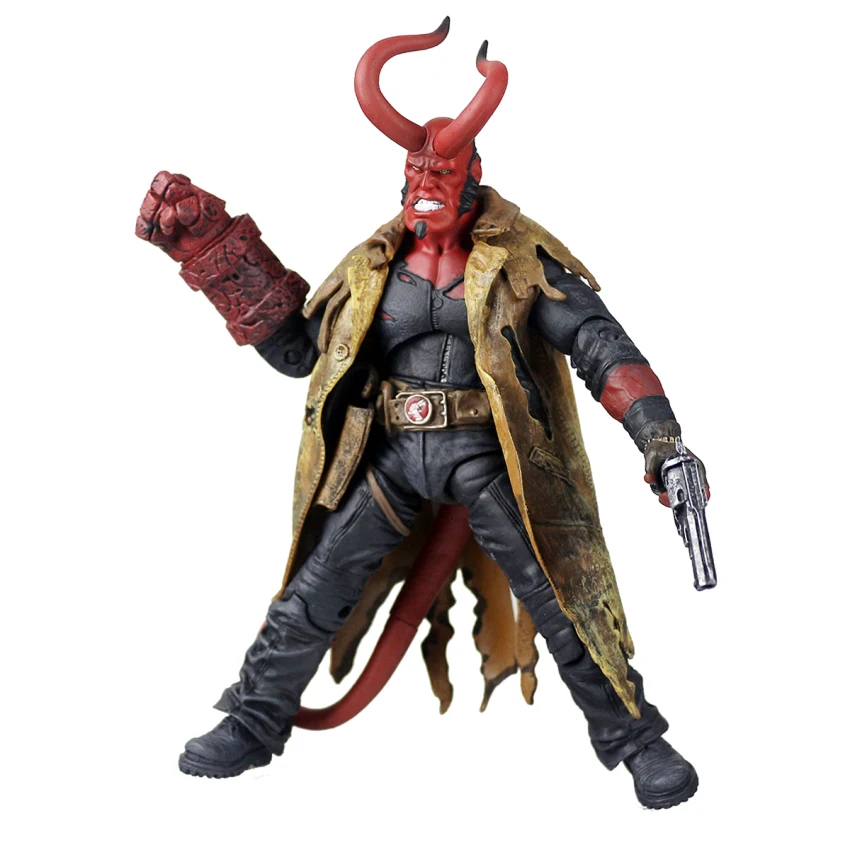 

Mezco Hellboy Doll with Weapons PVC Action Figure Collectible Model Toy 8" 20cm KT3643