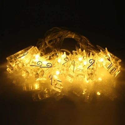 

Anpro 1.5M/2M/3M 220V Led Clip Flash Light String Clip Light Christmas Day Birthday Decoration Light String