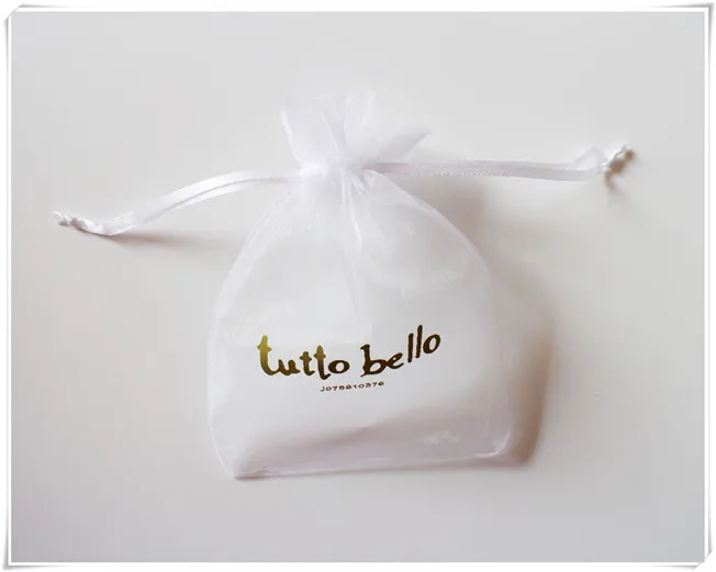 Индивидуальный Логотип органза сумка для конфет мыло фотообои|jewelry packaging|jewelry
