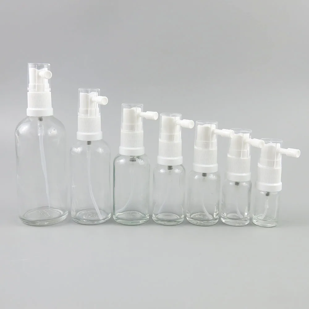 5/10/15/20/30/50/100ml Empty Nasal Spray Bottles Pump Sprayer Mist Nose Refillable Clear Glass Bottle Packaging 15pcs | Красота и