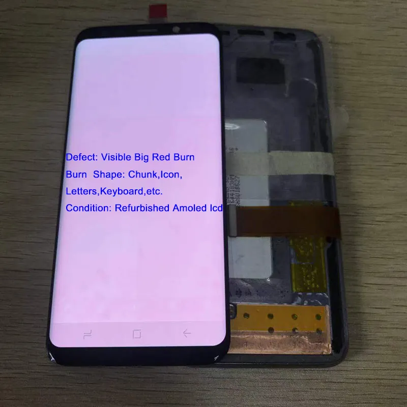AMOLED S8 ЖК дисплей с рамкой для SAMSUNG Galaxy G950 G950F и сенсорный экран дигитайзер + Видимый