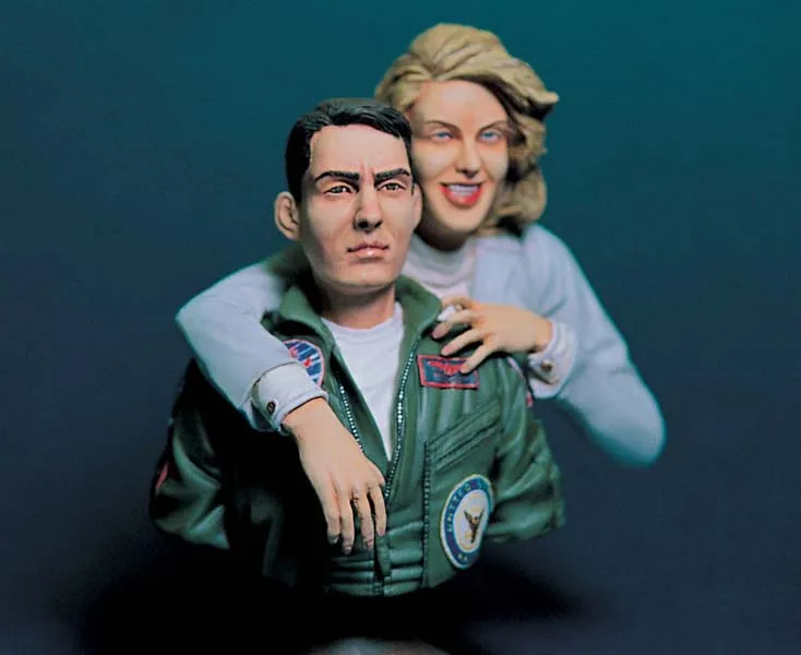 

pre order-Resin toys LF2111 200mm Bust TOP GUN PILOT & GIRL Free shipping