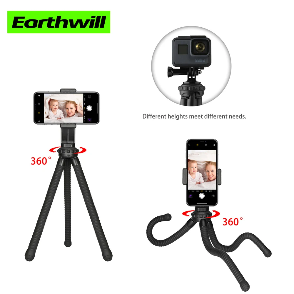 

27CM Octopus Tripod Set Large Phone Desktop Tripod Bluetooth Remote Control Live Stand kit