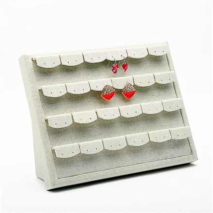 Aliexpress Linen Earrings Holder Display Stand On Linen Earrings Holder Display Stand On Wall Or Up Bust Tray Jewellery