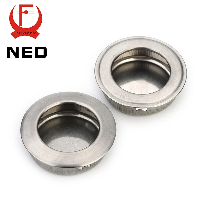 

NED Diameter 30mm Cabinet Hidden Handles Stainless Steel Invisible Handle Circle Drawer Wardrobe Knobs For Furniture Hardware
