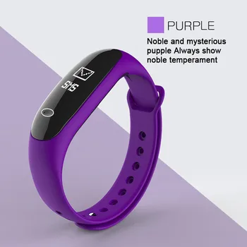 

NEW Colorful Smart Bracelet Fitness Band Heart Rate Monitor Blood Pressure Blood Oxygen Smartband Sports Pedometer Wristband