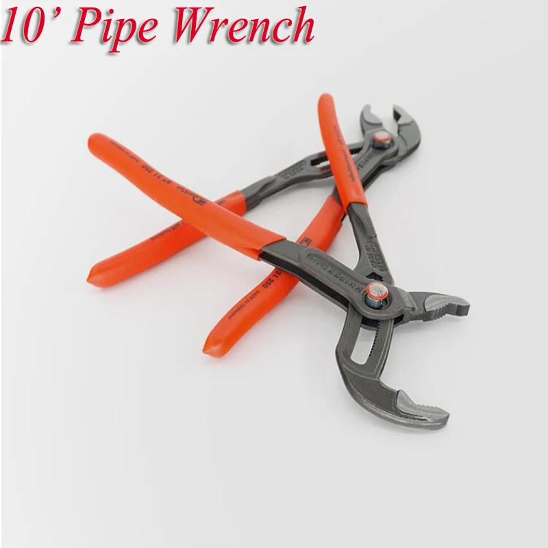 

10" Water Pump Pliers Multifunctional Plier Quick-Release Straight Jaw Groove Joint Pliers Plumbing Hand Tools