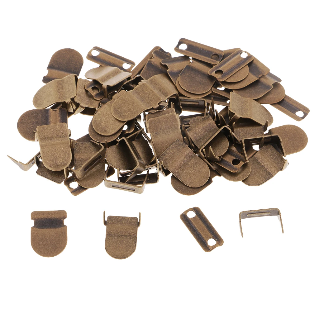 60 Sets Sewing Hook and Eye Closure Replacement Hooks Trouser Skirt Hooks Bars Fasteners For Suit Extenders Tailor Sewing Tool