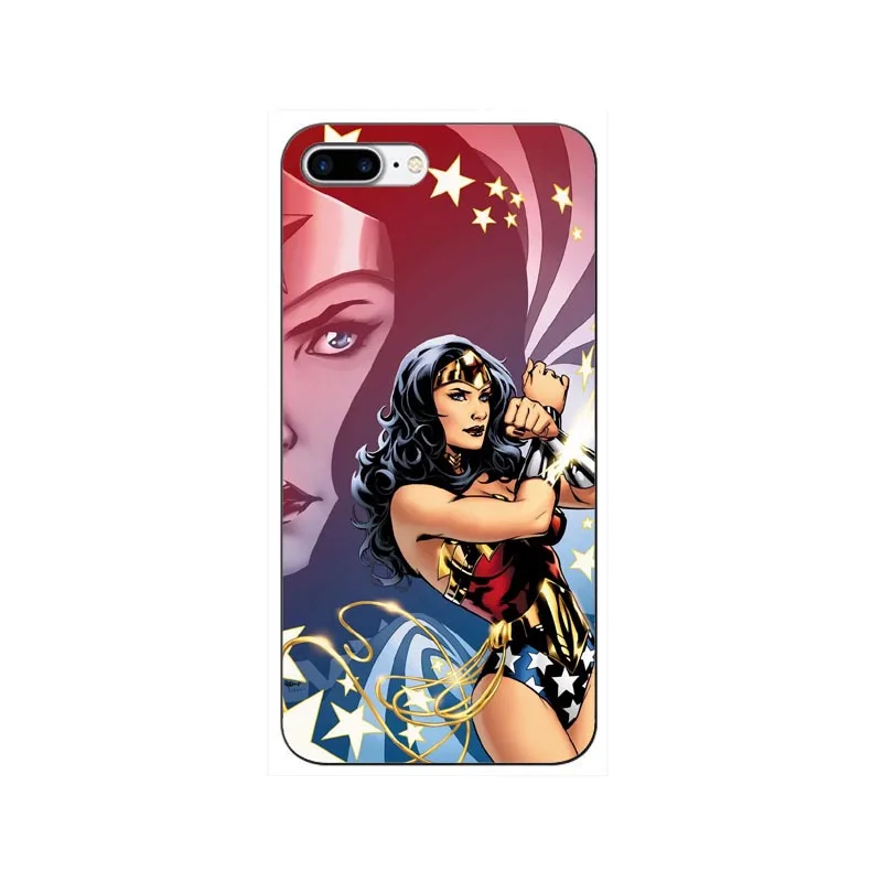 Жесткий пластиковый Чехол Wonder Woman для iPhone 11 11PRO MAX 6 6S Plus 5 5S SE X 8 8Plus 7 7Plus XR XS Max - Цвет: Серый