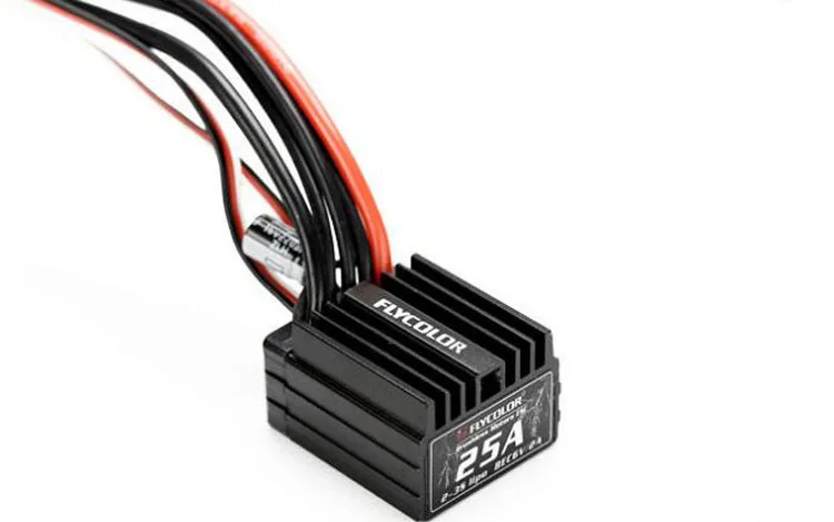 

Yuenhoang Flycolor 120A Brushless ESC Speed Control Support 2-6S Lipo Water-proof BEC 5.5V/5A for RC Boat 76*56*25mm