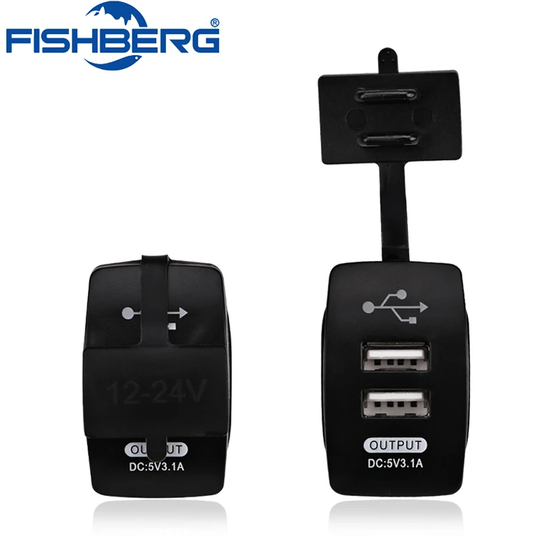 Автомобильное зарядное устройство с двумя usb портами 12 В 24 клавишный