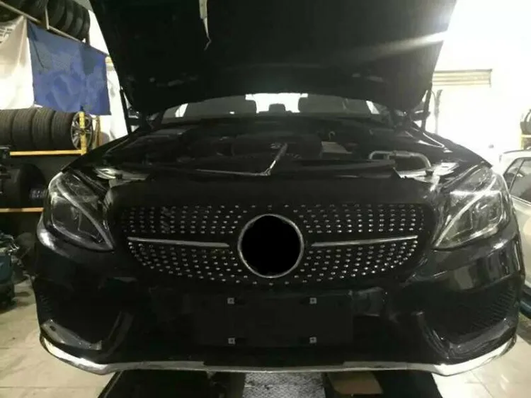 C class W205 grilles fit for 2014-2016 year W205 front grille  (2)