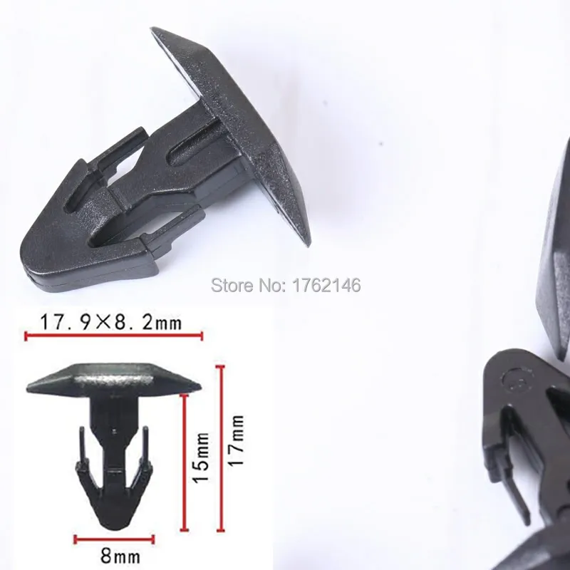 Зажим для капота заднего 91515 SR3 000 черный нейлоновый 50 шт.|Клипсы и зажимы авто| |