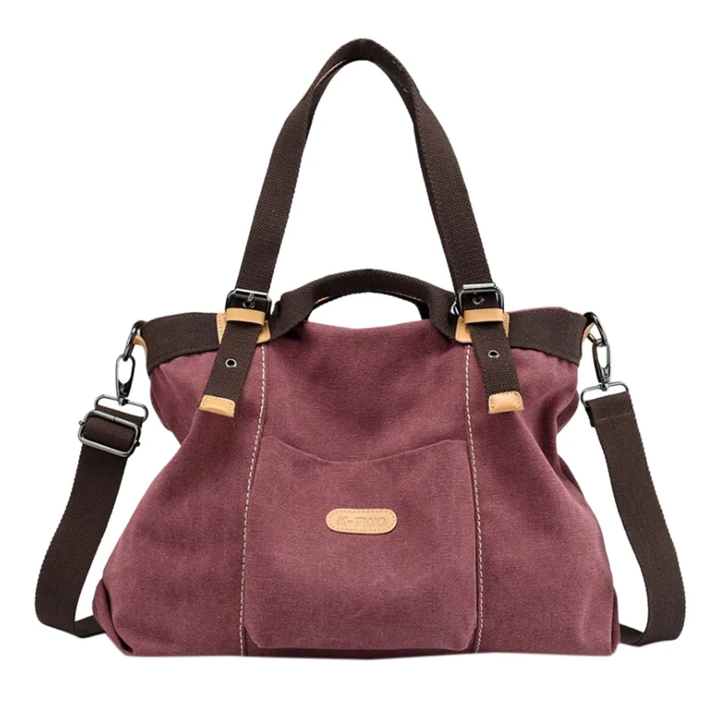Women s shoulder bag Canvas Handbag Casual Purse Tote Bag Top Handle Handbags Crossbody Bags Women bags for 2019 Bandolera f