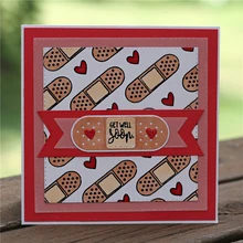 Naifumodo Band Aid Metal Cutting Dies and Clear Stamps Stencil Craft Cutting Scrapbooking Card Album Stencil Cutting Dies Naifumodo Band Aid Metal Cutting Dies and Clear Stamps Stencil Craft Cutting Scrapbooking Card Album Stencil Cutting Dies
