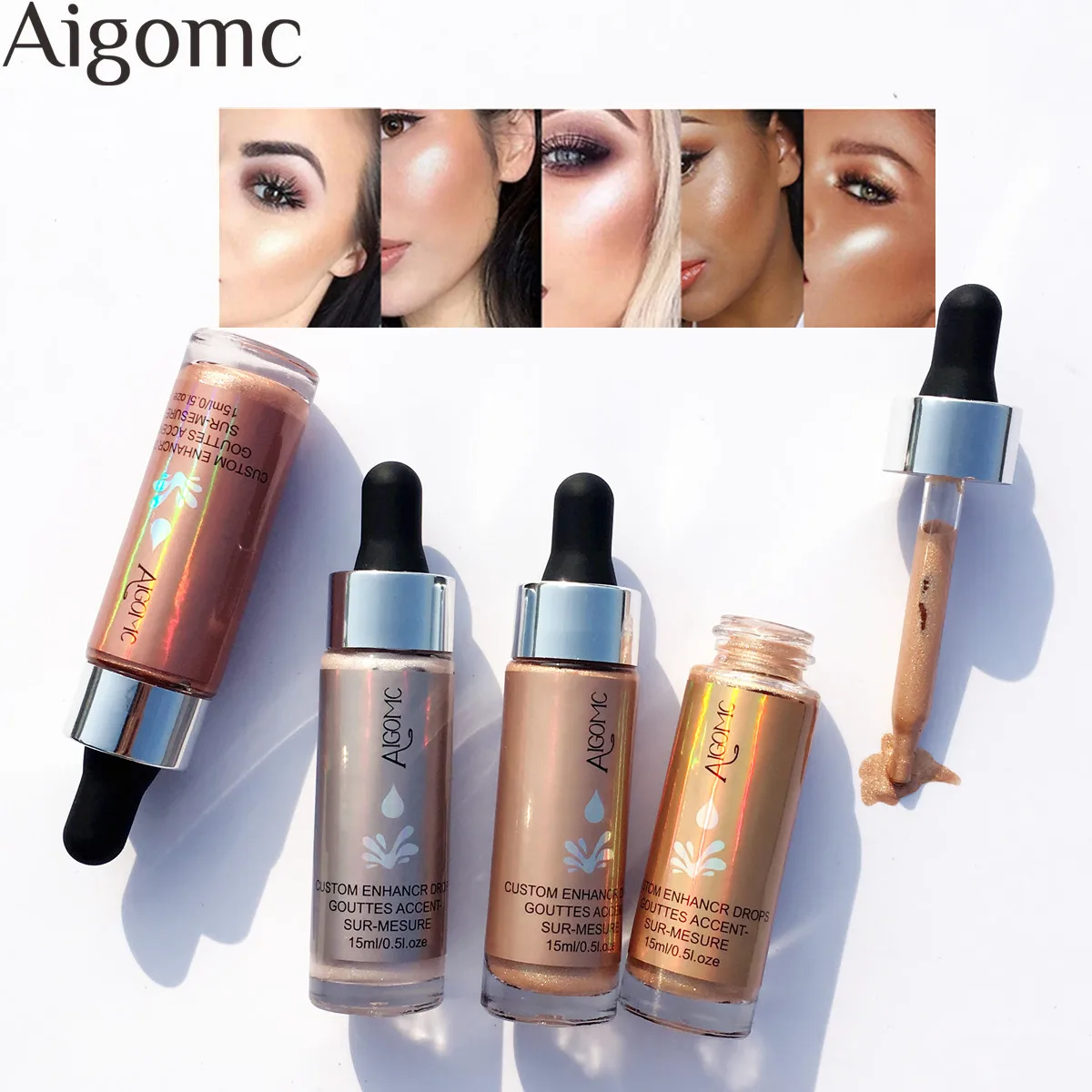 Highlighters Liquid Natural Glow Shimmer Moisture Shine Makeup Face Eye Contour Brightener Highlighter maquiagem | Красота и здоровье