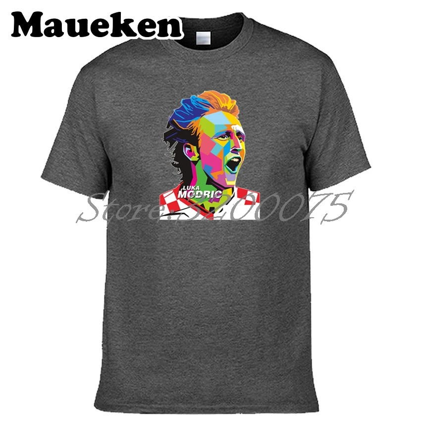 Мужская футболка Luka Modric 10 Croatia reals magician core Legend для фанатов подарок с круглым