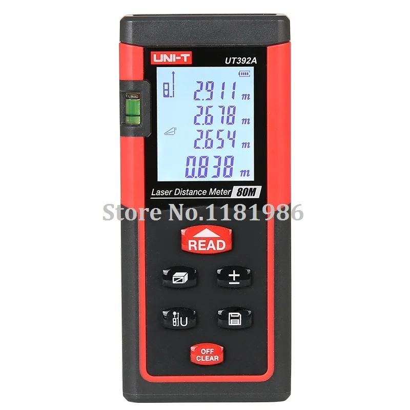 80m /262ft handheld high accuracy laser distance meter UNI T UT392A