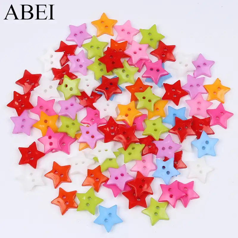 baby star buttons