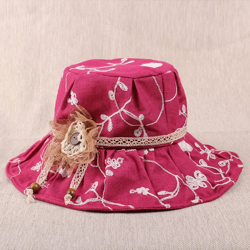 REALBY летние пляжные шляпы для женщин элегантные широкие полями Chapeu depraia Feminino дорожная шляпка для ношения на открытом воздухе Sombreros Mujer Verano Панама - Цвет: rose red