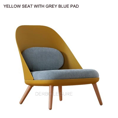 Модный современный классический Лофт дизайн пластиковый твердый деревянный коврик для ног кресло для гостиной диван с оттоманским деревом кресло для отдыха 1 шт - Цвет: Yellow