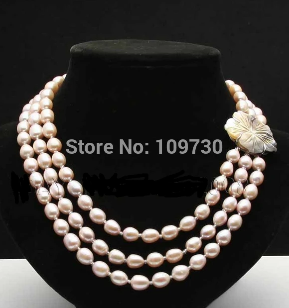 

Jewelr 003881 real 6-7 mm white freshwater cultured pearl necklace