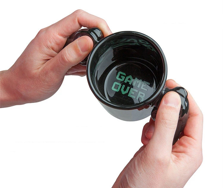 Прямая керамическая кружка геймпад, ретро игра над контроллером кофейная кружка с молоком игровой стиль офисная кофейная кружка чашка подарок на день рождения