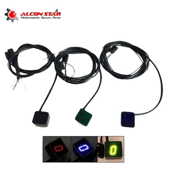 

Alconstar- 3 Color Digital LED Gear Indicator Motorcycle Gear Display Light Neutral Shift Lever Sensor Motocicleta Accessories