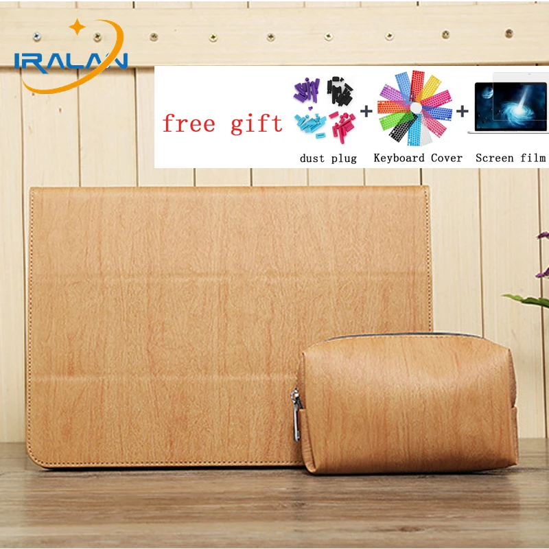 

Leather Laptop Sleeve Bag For Macbook Air Retina 11 12 13 15 Case For Mac book New Pro 13.3 15.4 A1706 A1708 A1707Soft TPU Cover