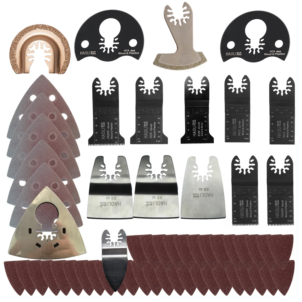 

100pc oscillating tool saw blade accessories for multifunction electric tool as Fein power tool etc,wood metal cutting,home DIY