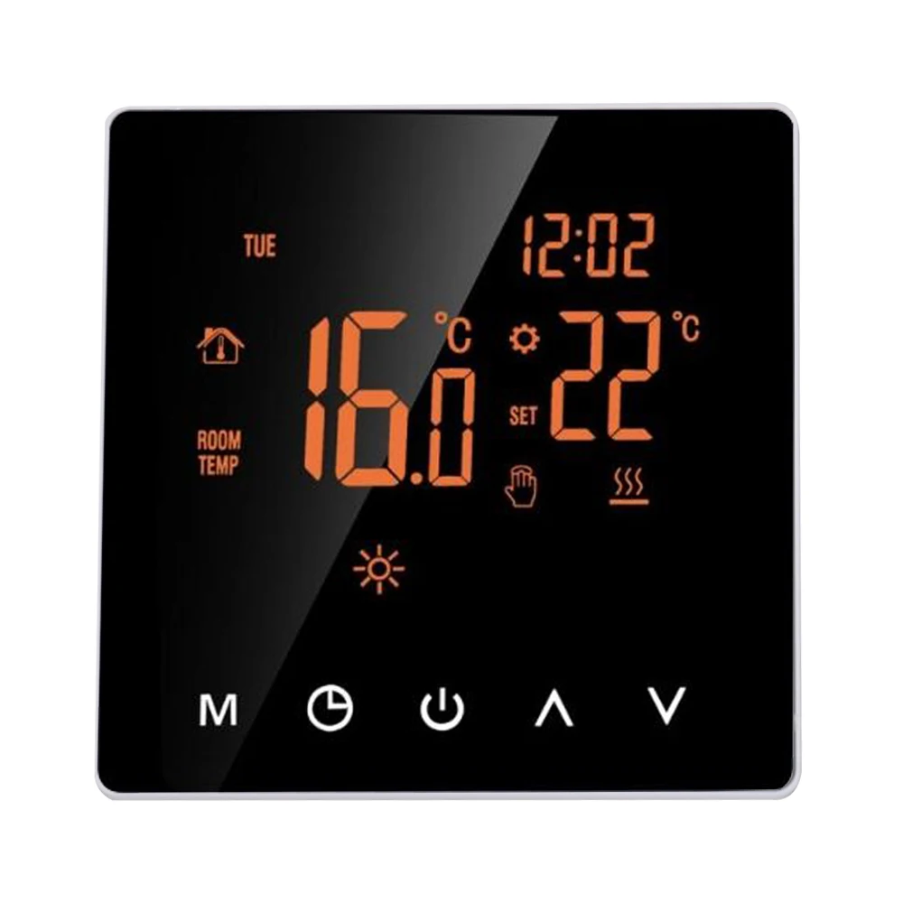 

220V IP20 Multifunctional Intelligent Temperature Controller Touching Screen Weekly Circulation Programming System Thermostat
