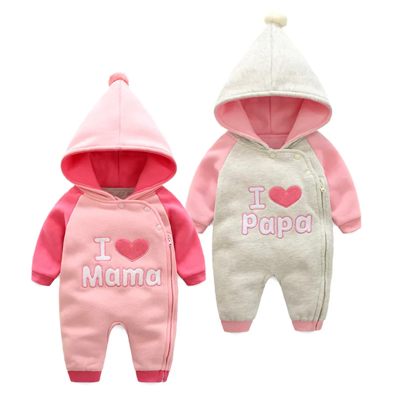Tuta appena nata I Love Mom and Dad Baby Siamese Calzamaglia Collant per neonato T-shirt manica lunga da uomo Tuta appena nata I Love Mom and Dad Baby Siamese Calzamaglia Collant per neonato T-shirt manica lunga da uomo