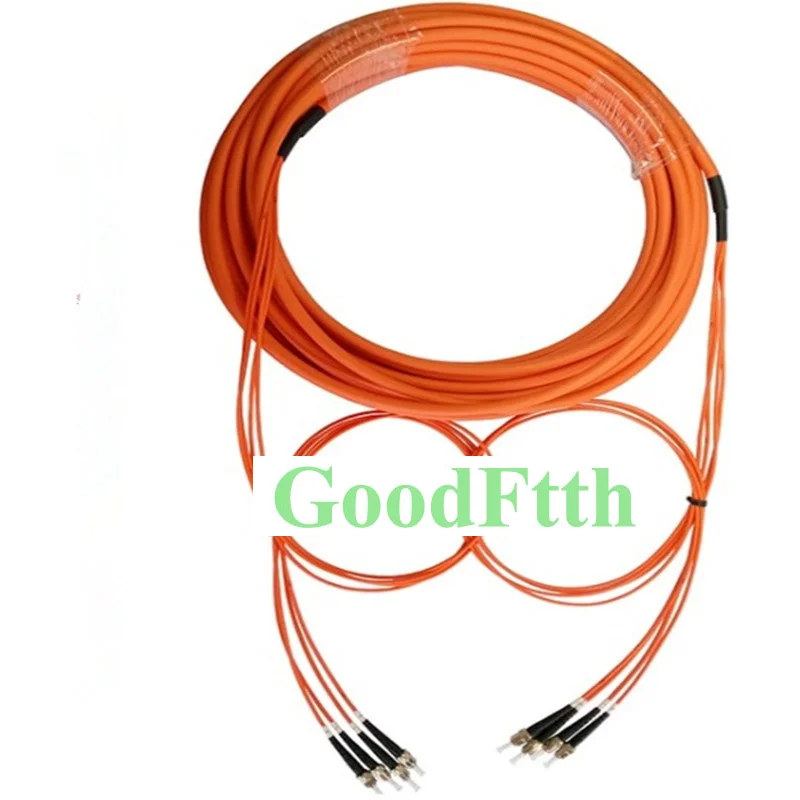 

Patch Cord Jumper ST-ST Multimode 62.5/125 OM1 4 Cores Trunk Breakout 2.0mm GoodFtth 100-500m