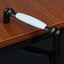white ceramic kitchen cabinet handle bronze wardrobe pull black antique brass drawer cupboard furniture hardware handles