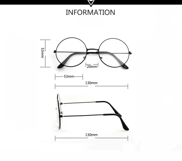 Круглые для очков оправа для очков мужские/женские прозрачные поддельные очки круглые оправы для очков для женщин/мужчин