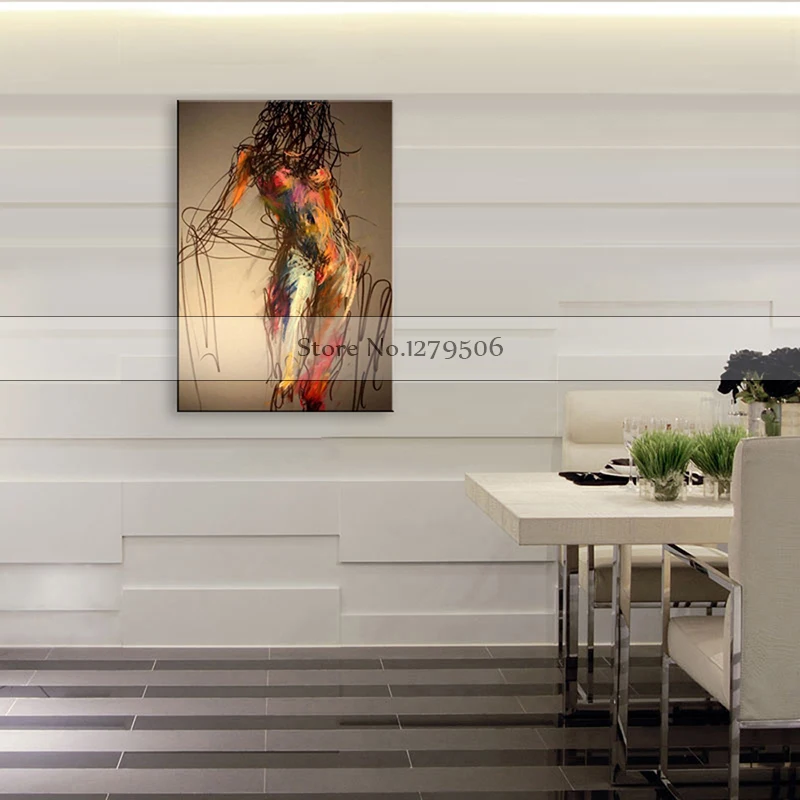 handmade-oil-painting-on-canvas-modern-100-Best-Art-violin-and-Lucy-oil-painting-original-directly (1)