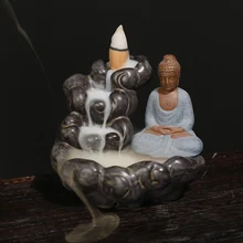 Ручная работа дзен, йога керамические украшения керамическая курильница фэн-шуй украшения+ 10 благовоний