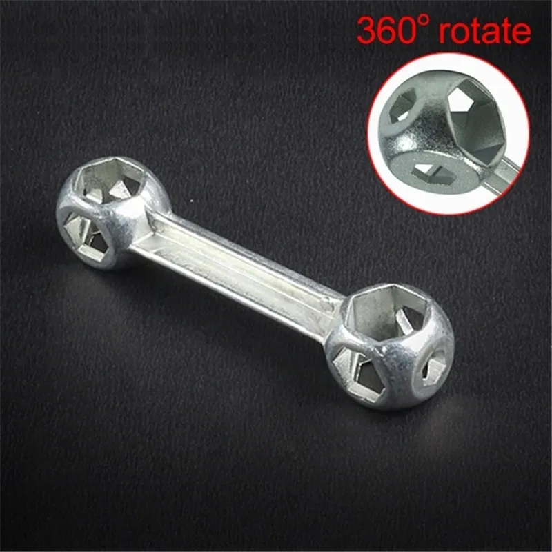 

1pc Bike Cycling 10 in 1 Portable Dog Bone Shape Hexagon Wrench Repair Tool