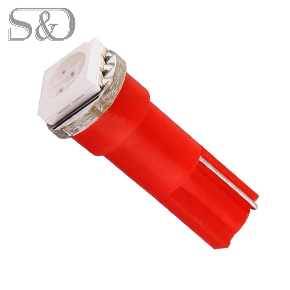 Автомобисветодиодный Светодиодная лампа T5 1 SMD с клиновидным цоколем 74