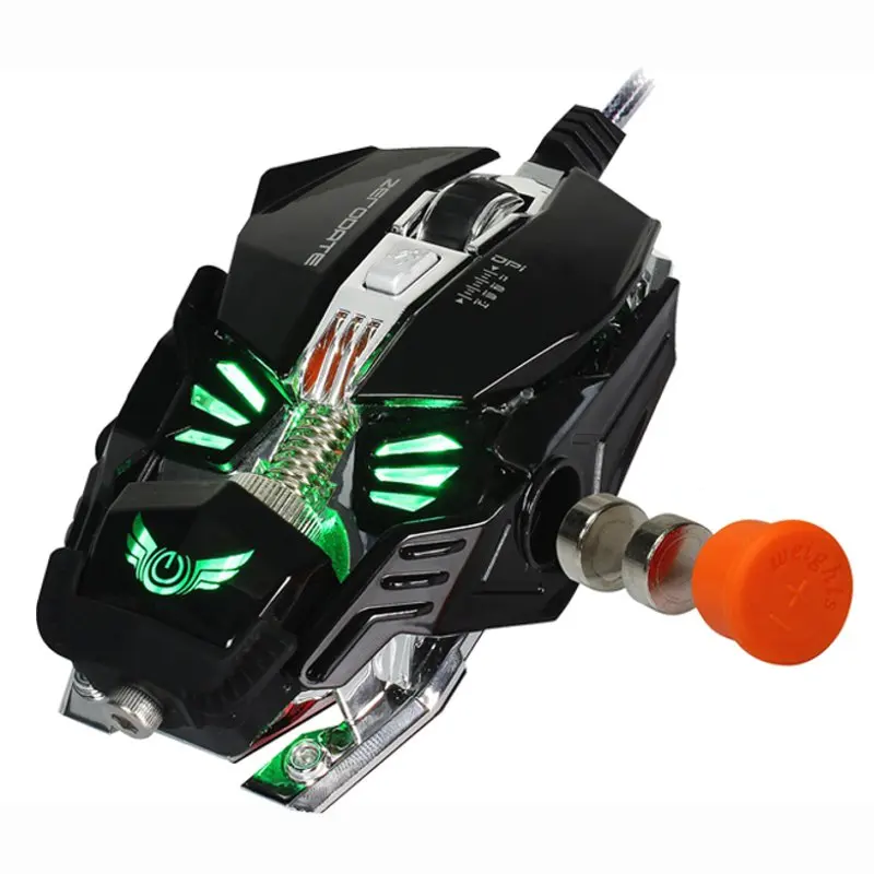 

Mechanical Gaming Mouse 8 Button 2500DPI A5050 Chip Wired Mouse Gamer Macros Programming Optical Computer Mouse for Laptop PC