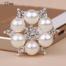 

50 pcs flower center buttons pearl embellishment for handmade flower ,flat back rhinestone embellishment HBC100