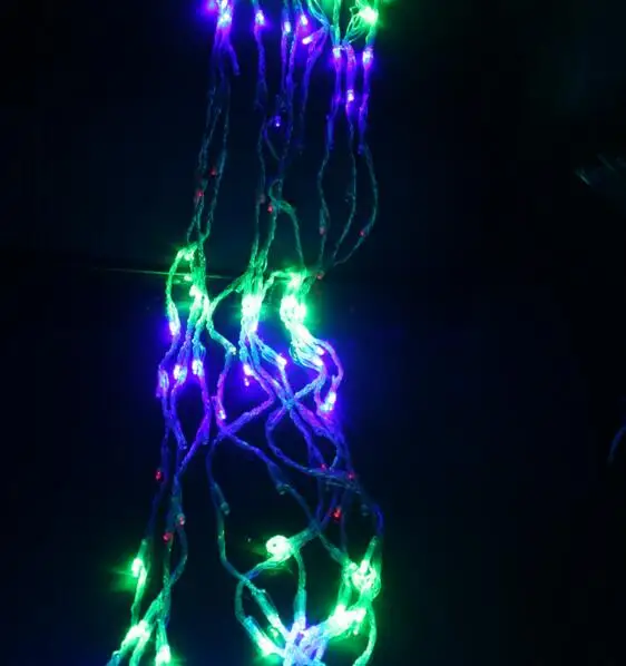 Год Рождественские огни Светодиодный Waterfull строки света AC220V 3x3 м светодиодный Рождество украшение гирляндами рождественские огни