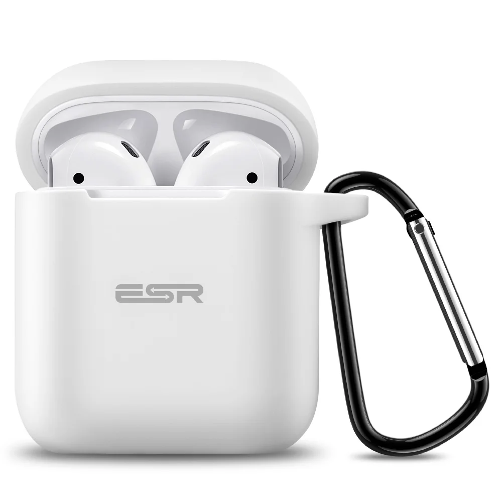 ESR AirPods 2 Чехол с брелком противоударный защитный чехол силиконовый AirPods 1 чехол для зарядки беспроводной Bluetooth чехол для наушников