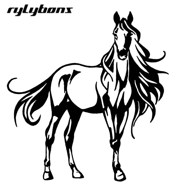 Rylybons наклейка для автомобиля лошадь вторая за половину цены виниловые наклейки