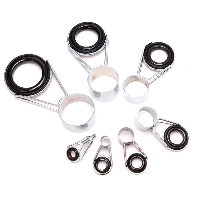 

Telescopic Fishing Rod Guides Top Ring Set Raft 7Pcs Fishing Repair Accessories