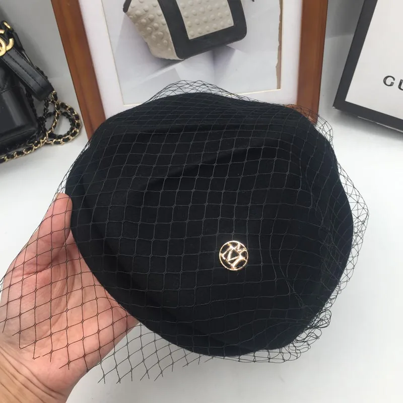 

Wool hat, female fold cap advance hats M han edition beret hat fashion tide restoring ancient ways