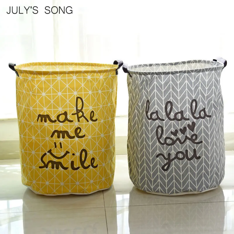 JULY'S أغنية 40*50 سنتيمتر سلة الغسيل القابلة للطي تخزين برميل الملابس القذرة سلة ل لعبة جورب أشتات القطن سلة الغسيل حقيبة JULY'S أغنية 40*50 سنتيمتر سلة الغسيل القابلة للطي تخزين برميل الملابس القذرة سلة ل لعبة جورب أشتات القطن سلة الغسيل حقيبة